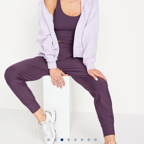 NWT OLD NAVY High-Waisted PowerSoft 7/8 Joggers Color: Nebula Size Medium - Picture 3 of 9
